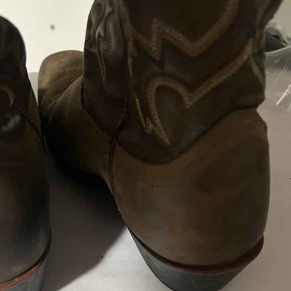 Laredo men’s Tan Western Boots with Stitching size 9 - Picture 5 of 9